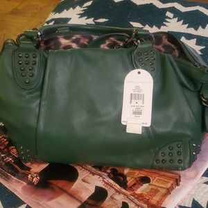 Jessica Simpson Rebel Pine Green Satchel